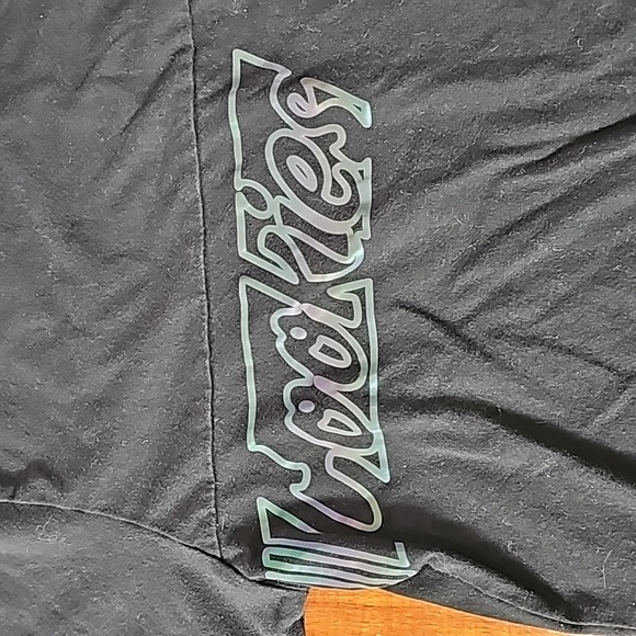 Men's medium cookies shirt for Sale only worn a few times. Rainbow holographic - Picture 3 of 6